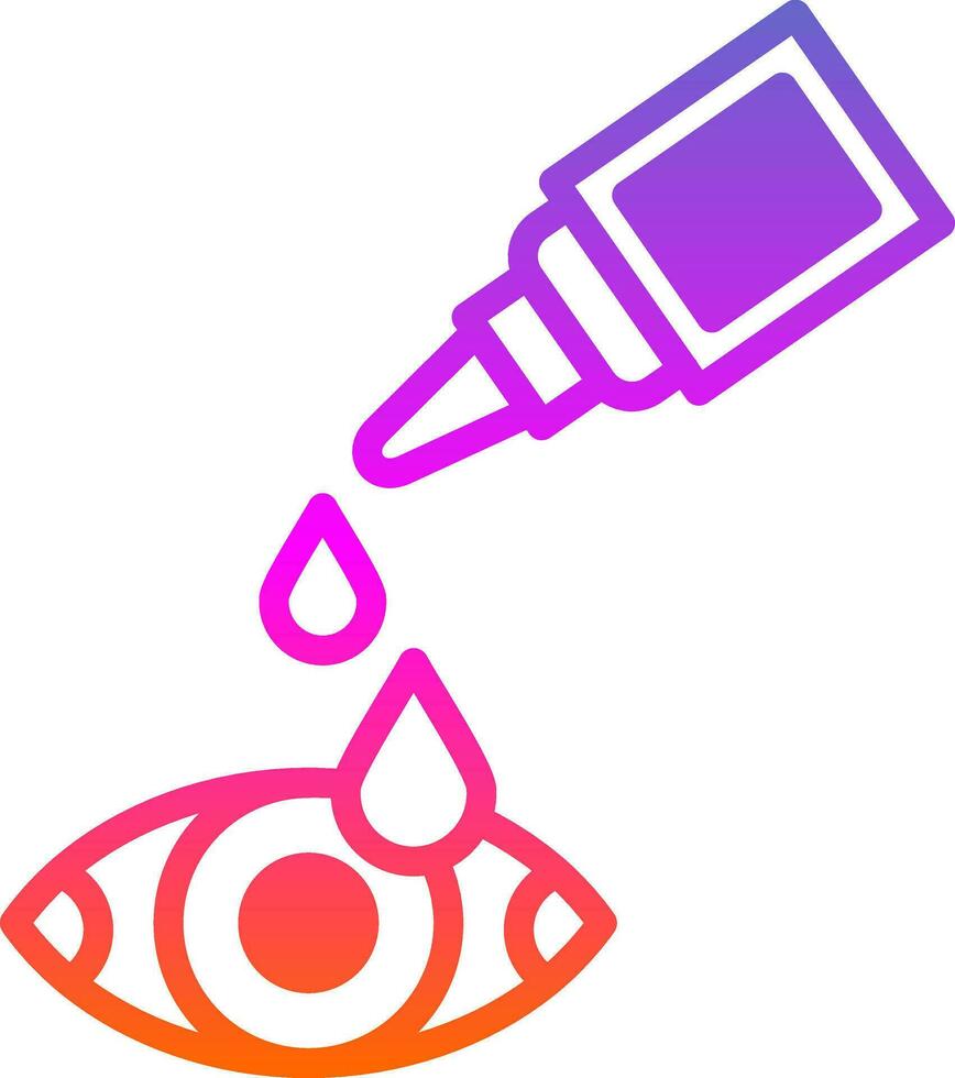 Eye drop Vector Icon Design