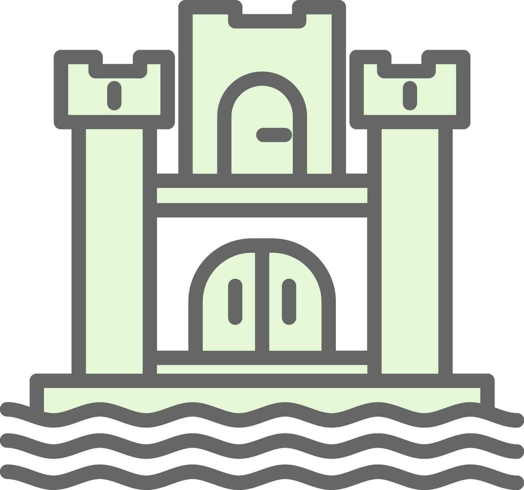 gravensteen vector icono diseño