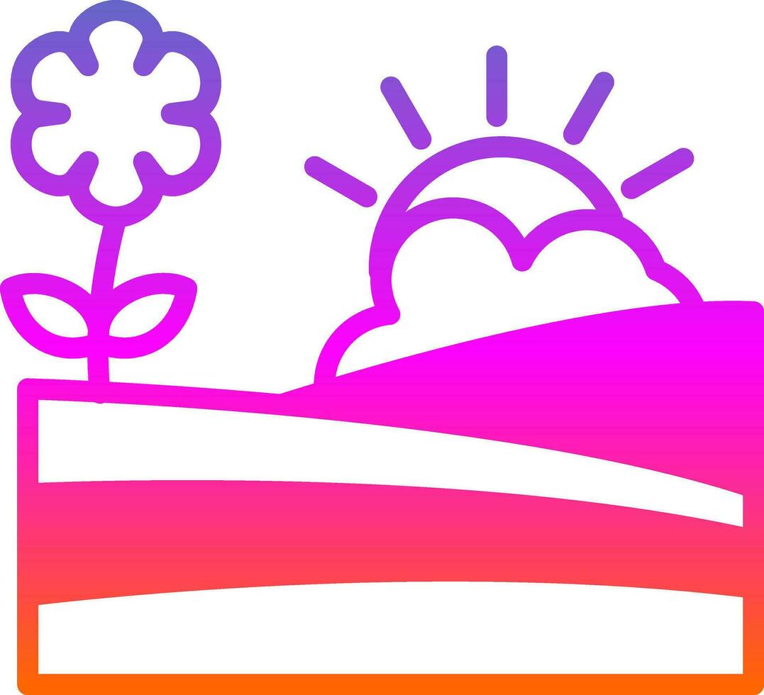 Field Vector Icon Design