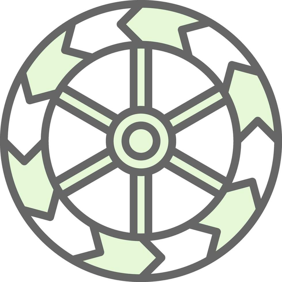Wheels Vector Icon Design