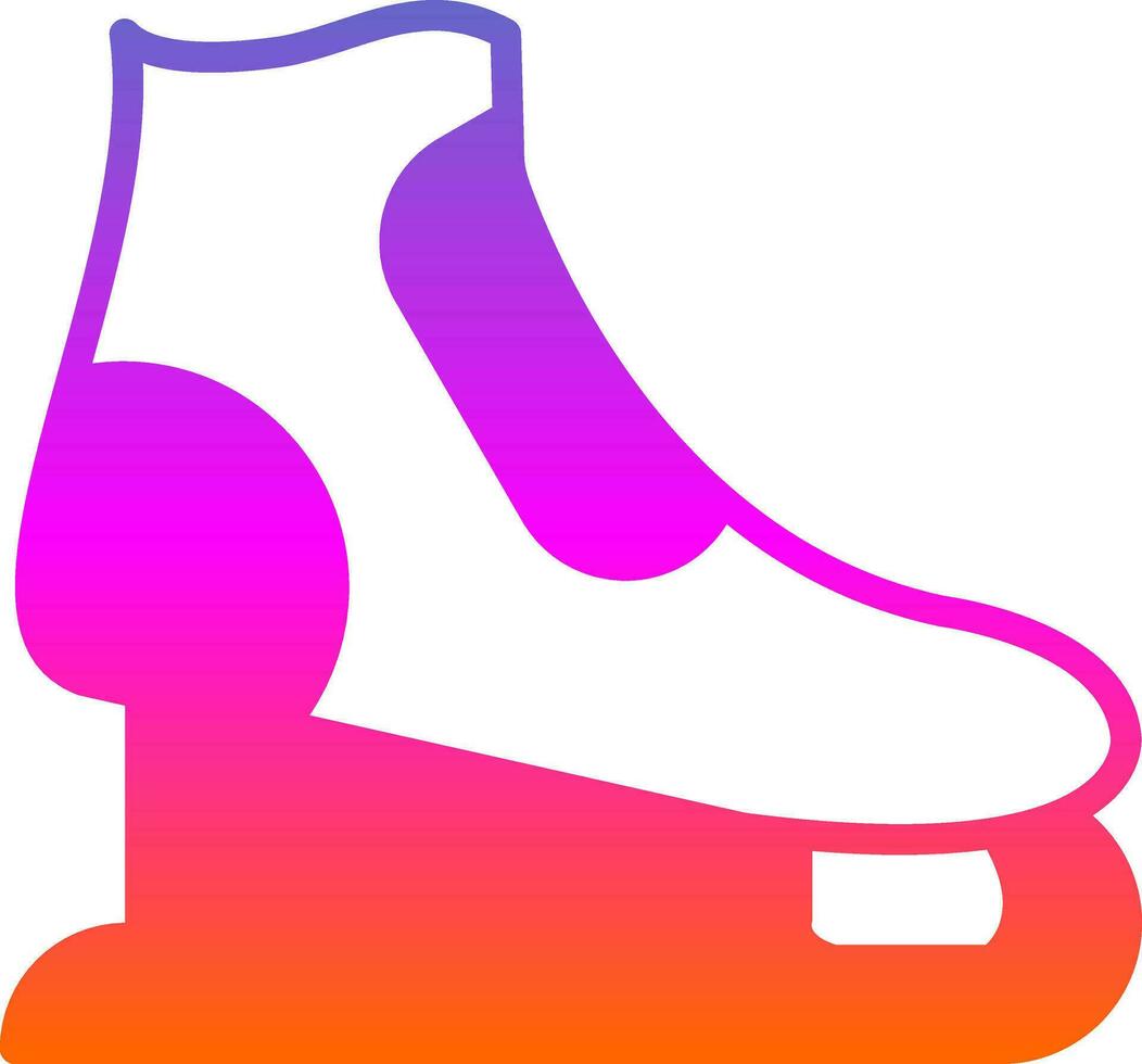 Ice skating Vector Icon Design