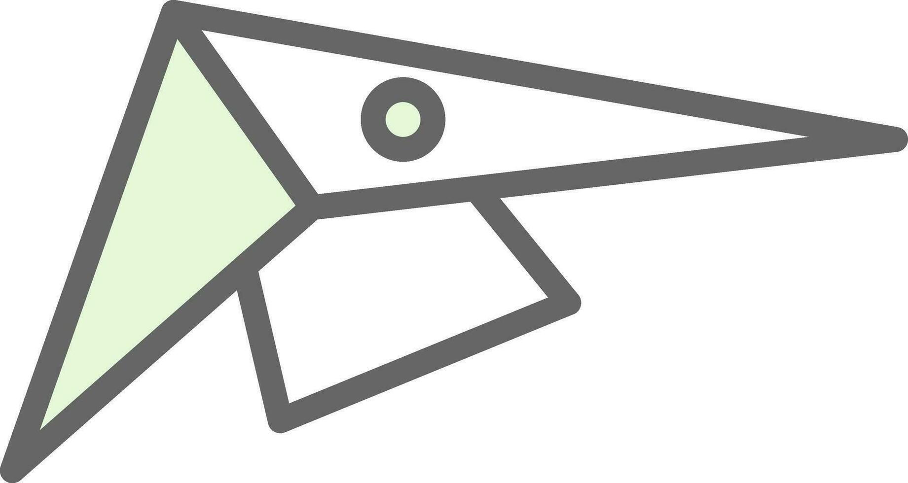 Hang gliding Vector Icon Design