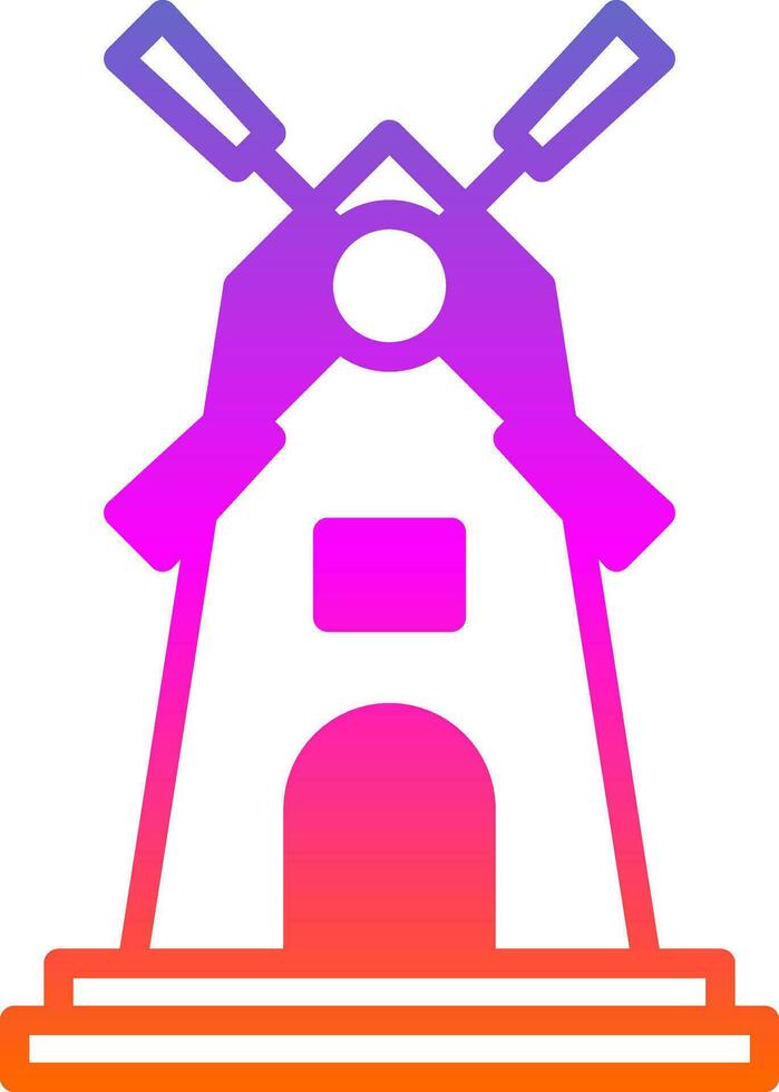 Windmill Vector Icon Design