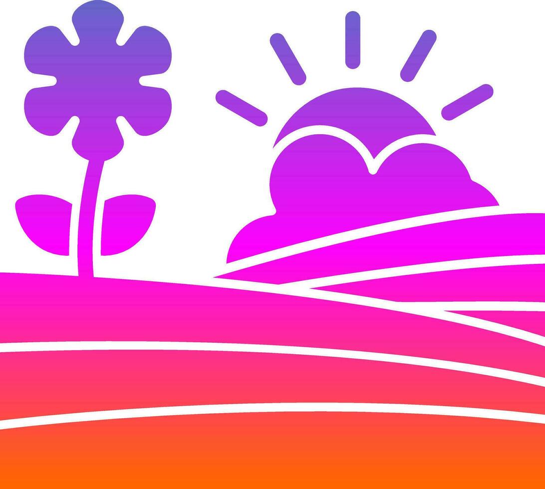 Field Vector Icon Design