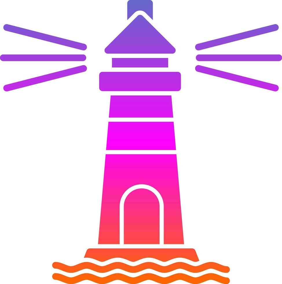 Lighthouse Vector Icon Design