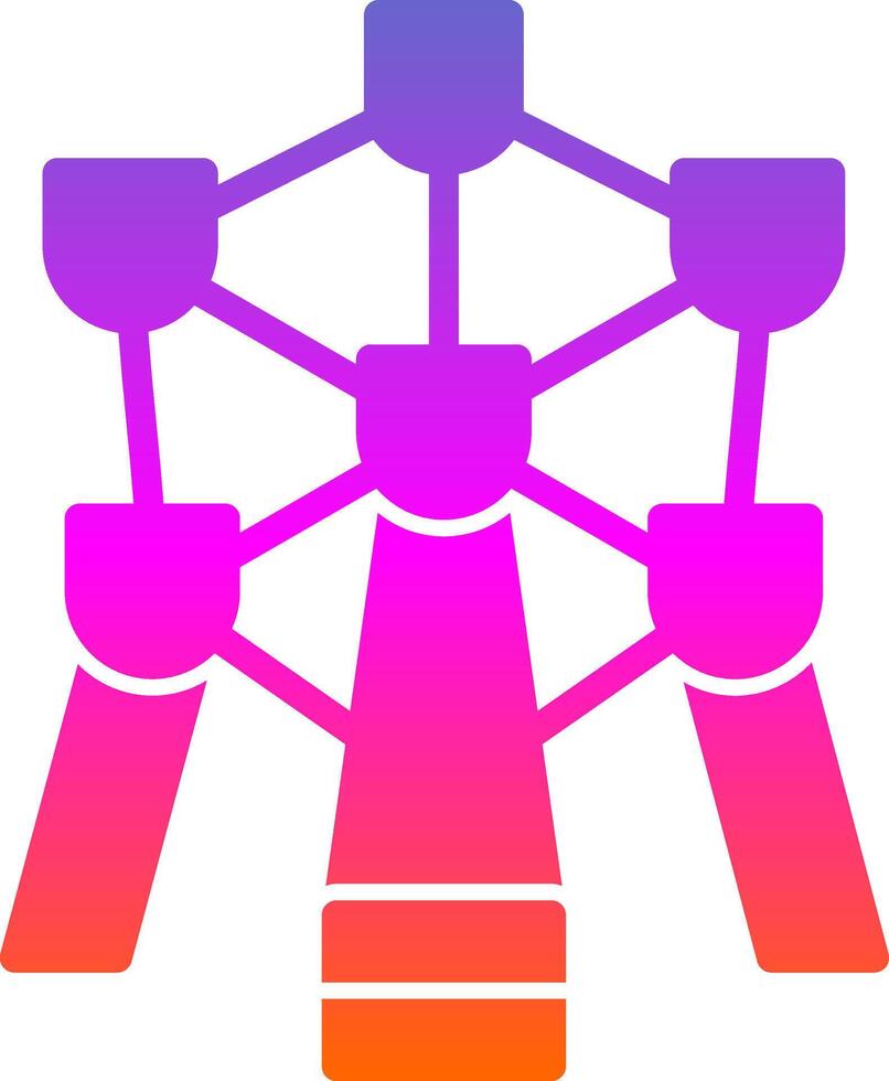 Atomium Vector Icon Design