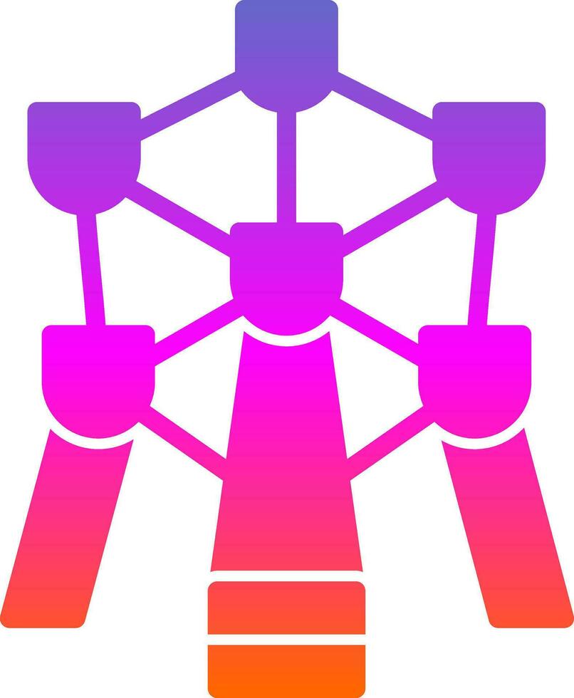 Atomium Vector Icon Design