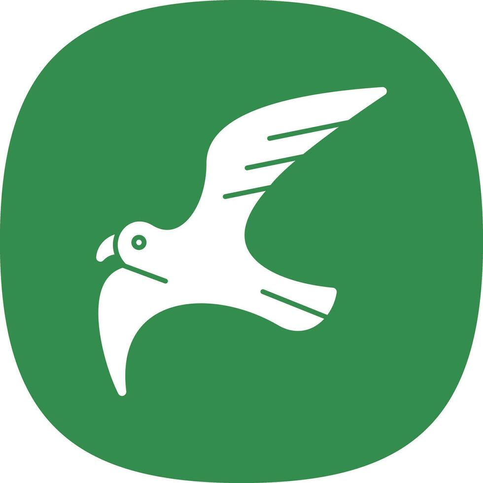 Seagull Vector Icon Design