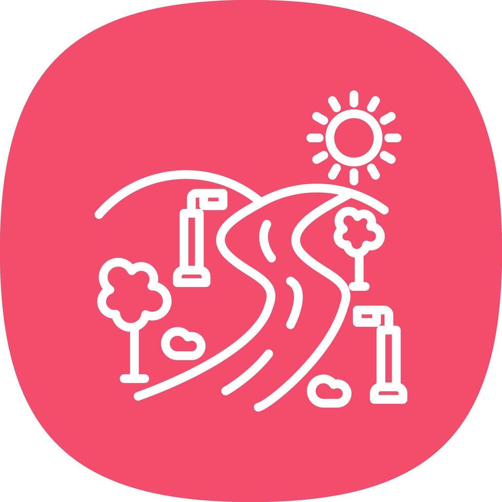 Street light Vector Icon Design