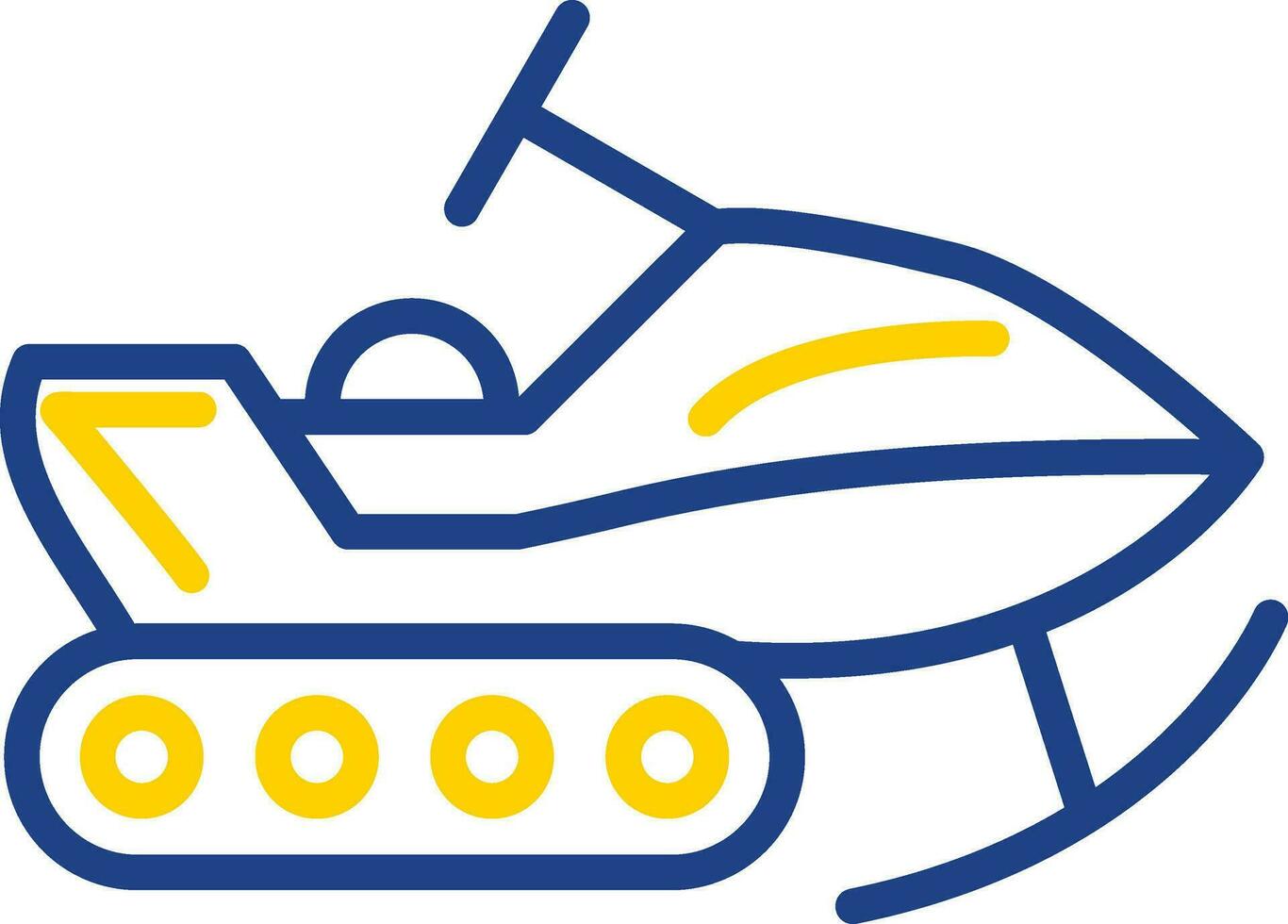 Snowmobile Vector Icon Design