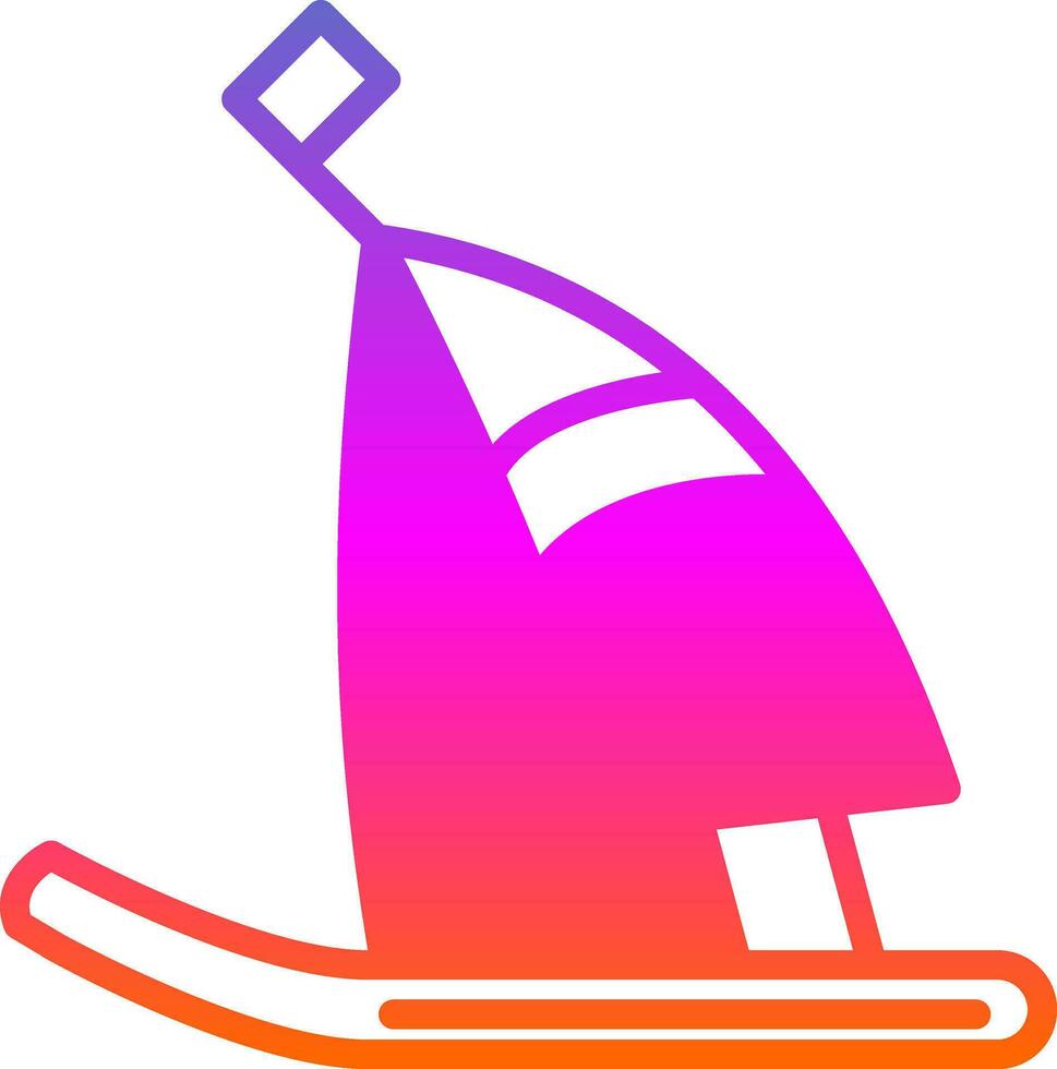 Windsurf Vector Icon Design