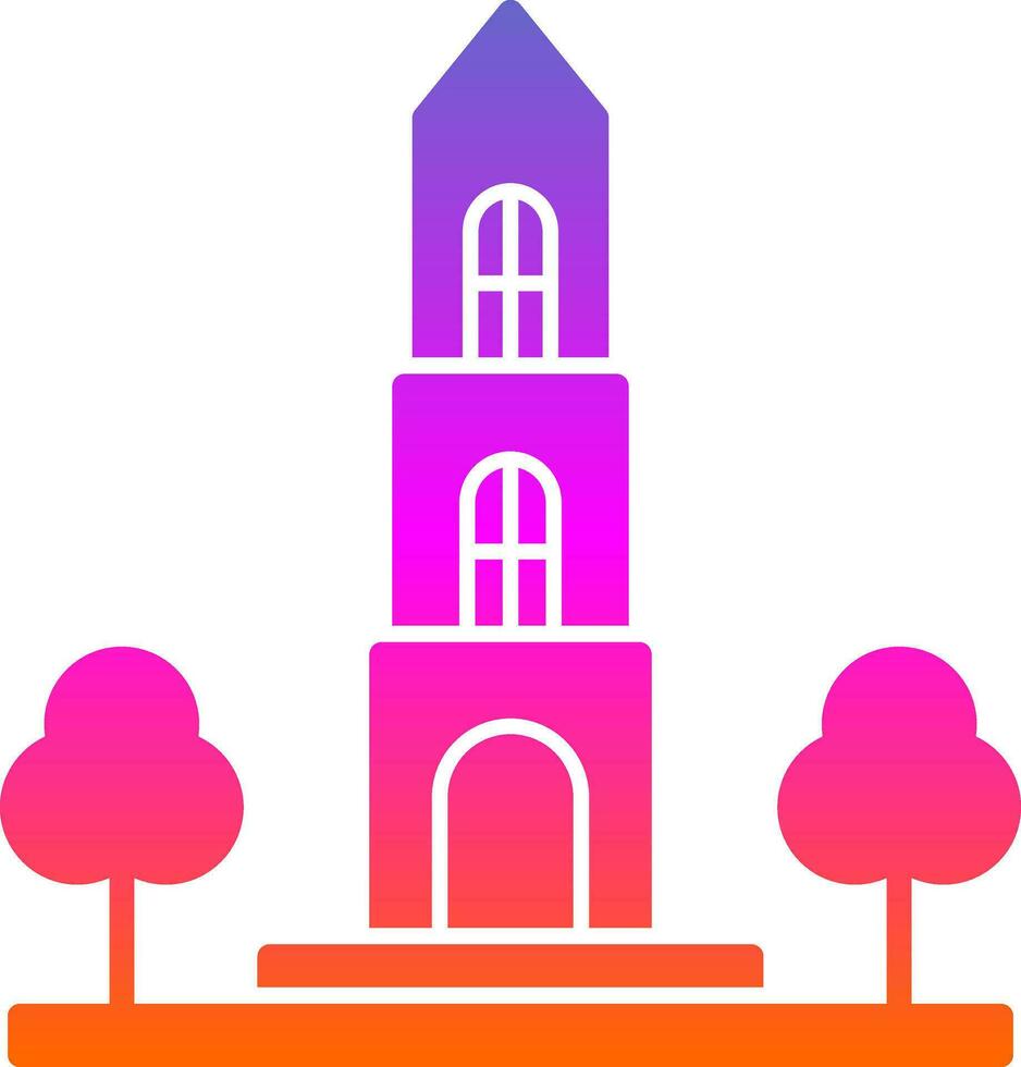 Dom tower Vector Icon Design