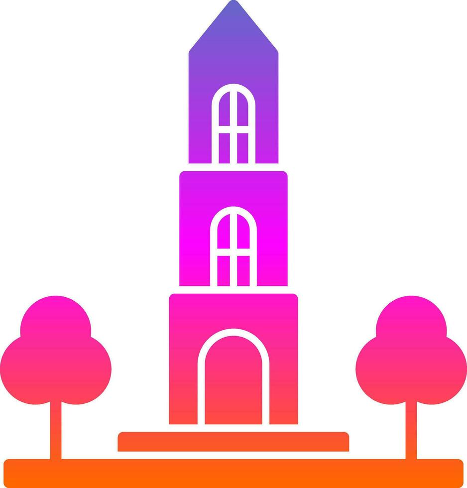 Dom tower Vector Icon Design