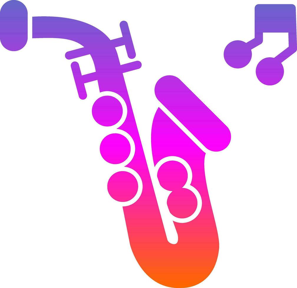 Saxophone Vector Icon Design