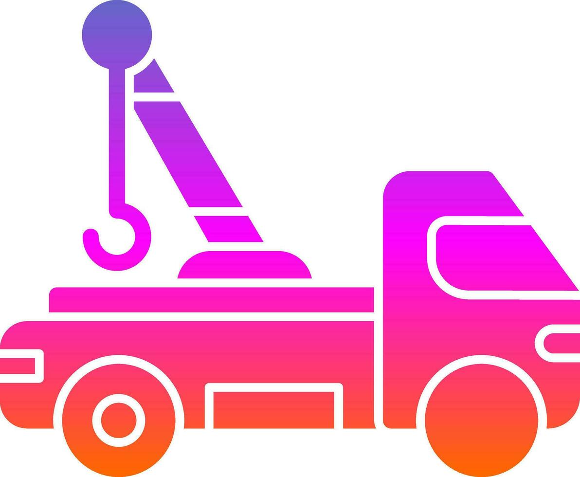 Tow truck Vector Icon Design