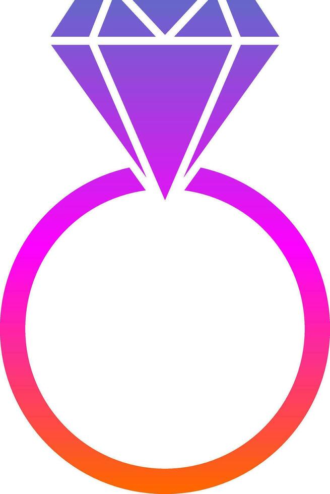 Diamond ring Vector Icon Design