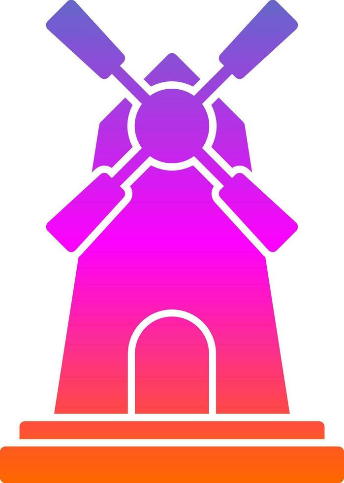 Windmill Vector Icon Design