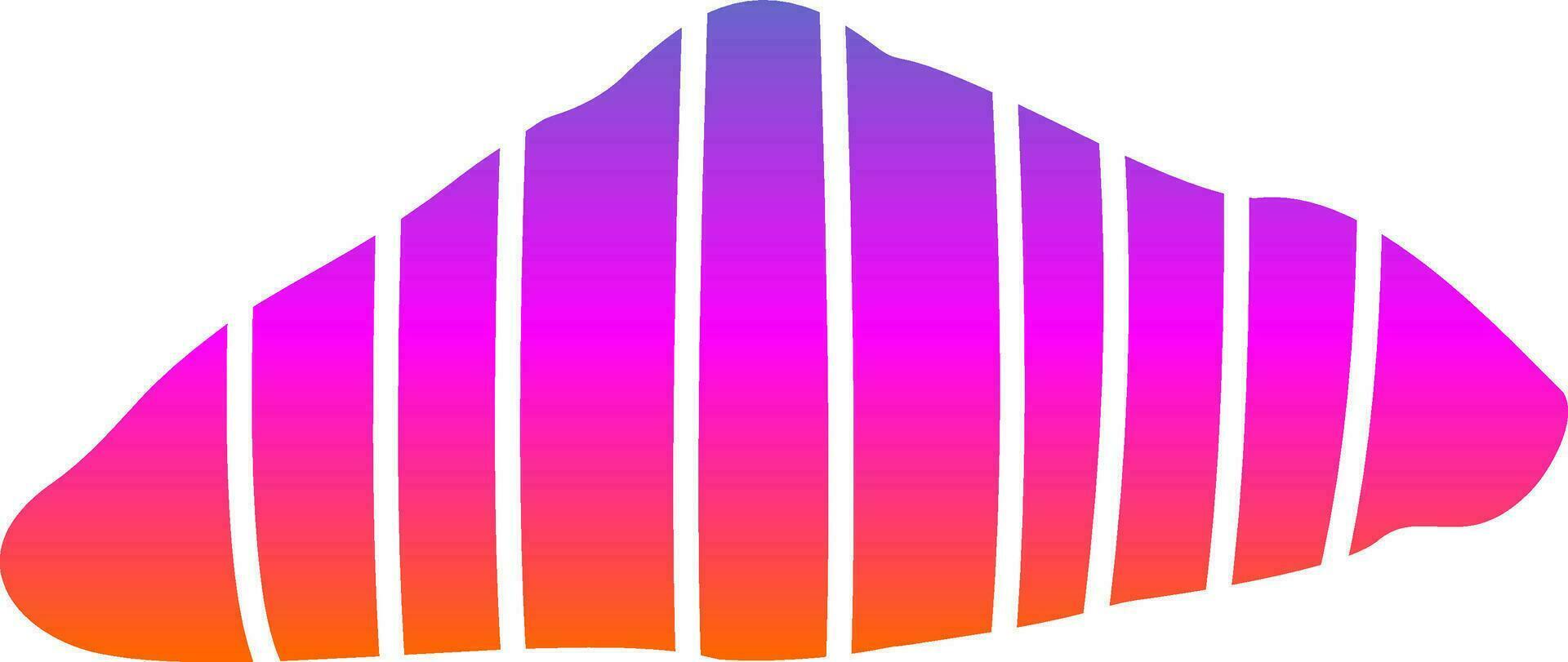 Croissant Vector Icon Design