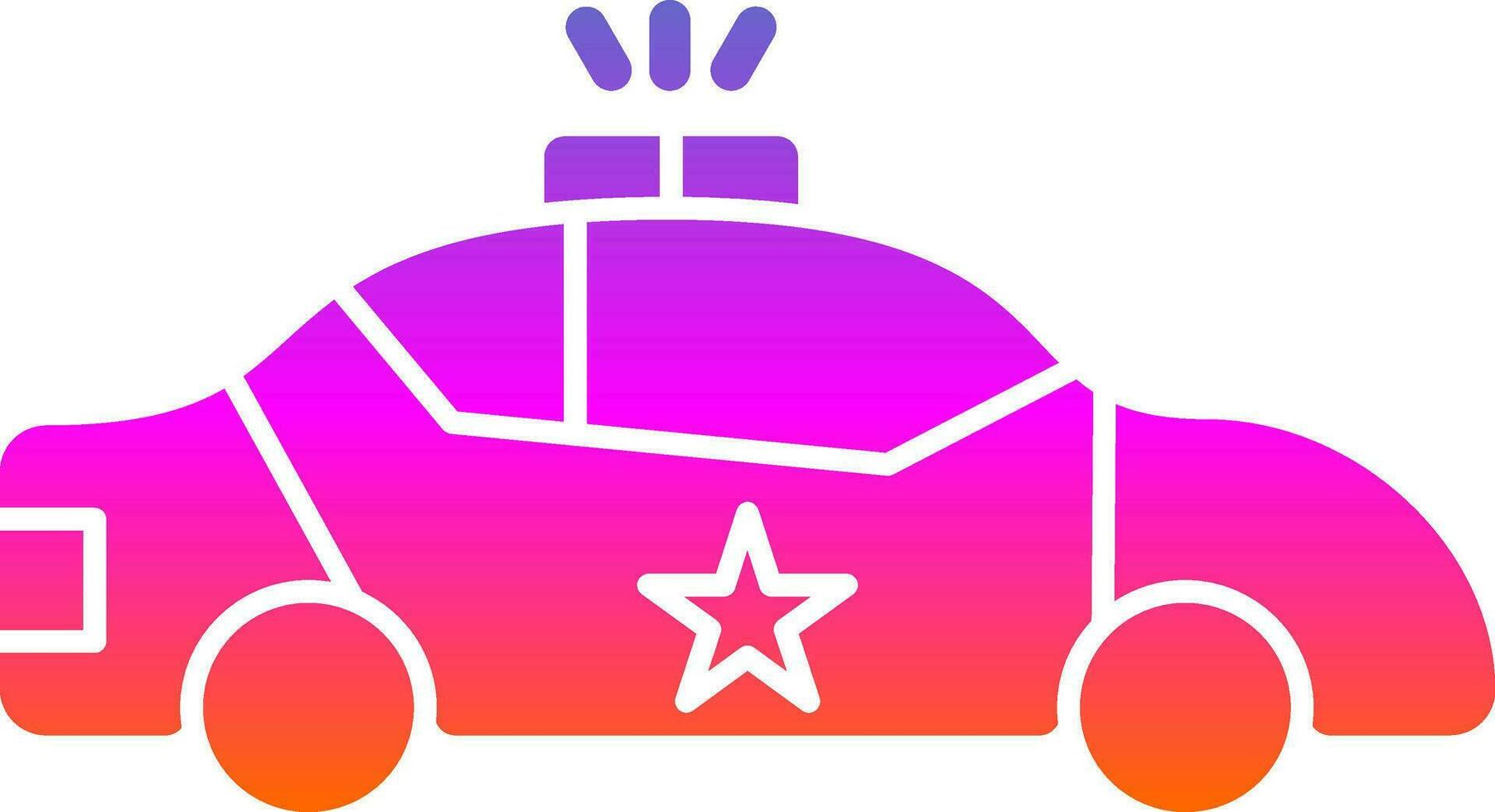 Police car Vector Icon Design