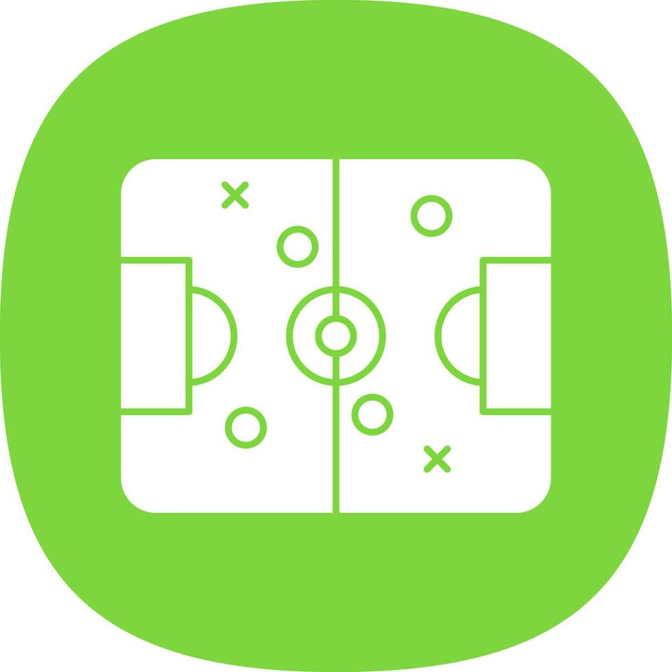 diseño de icono de vector de campo de fútbol