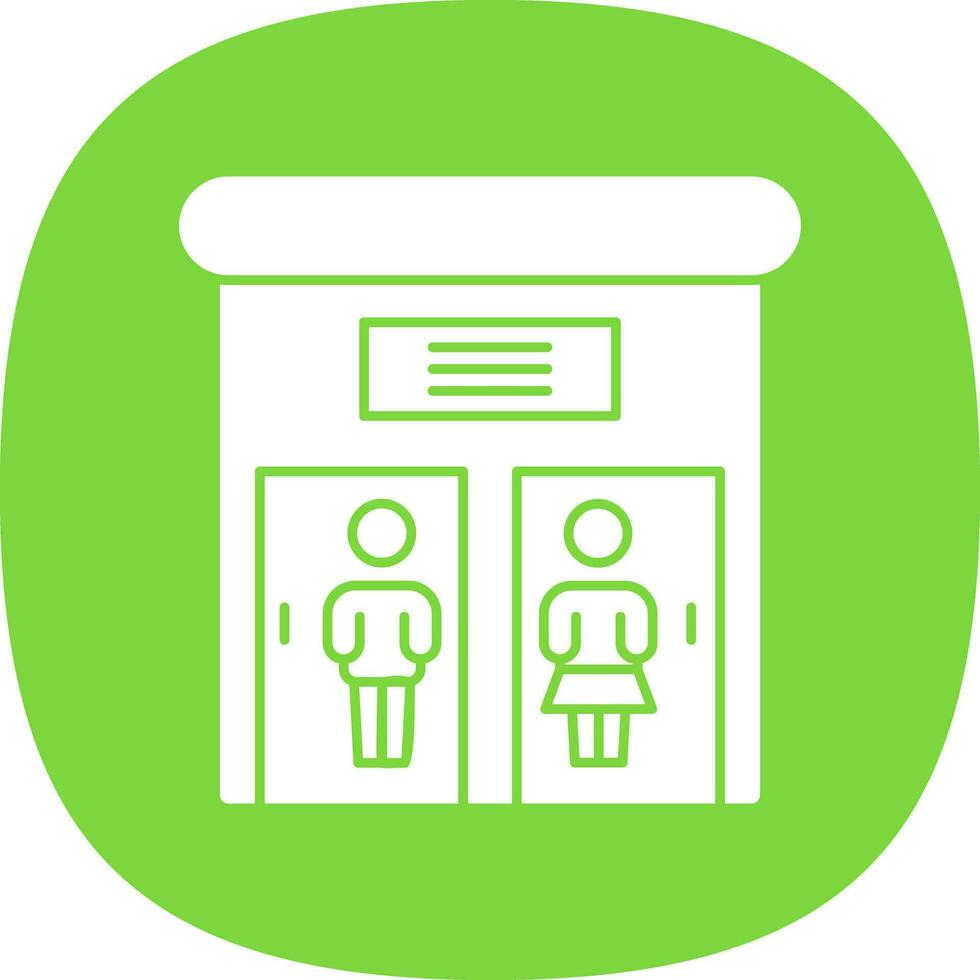 Public toilet Vector Icon Design