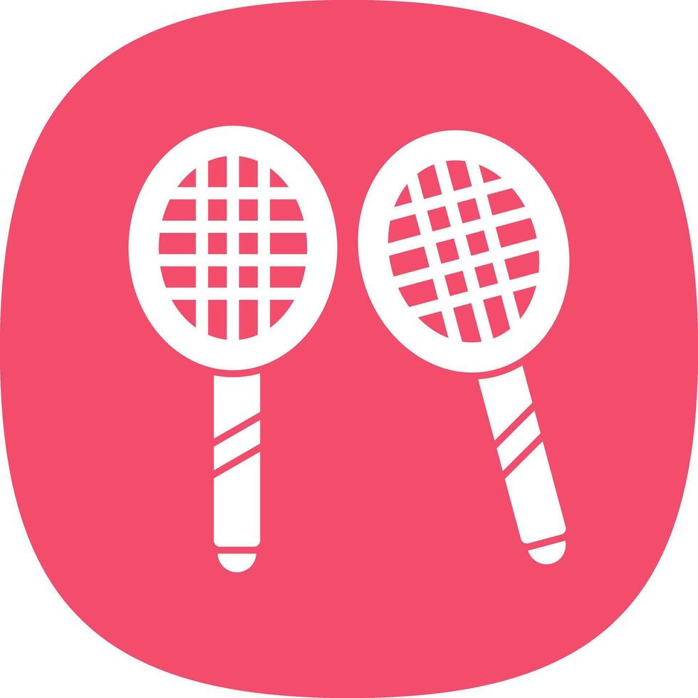 Badminton Vector Icon Design