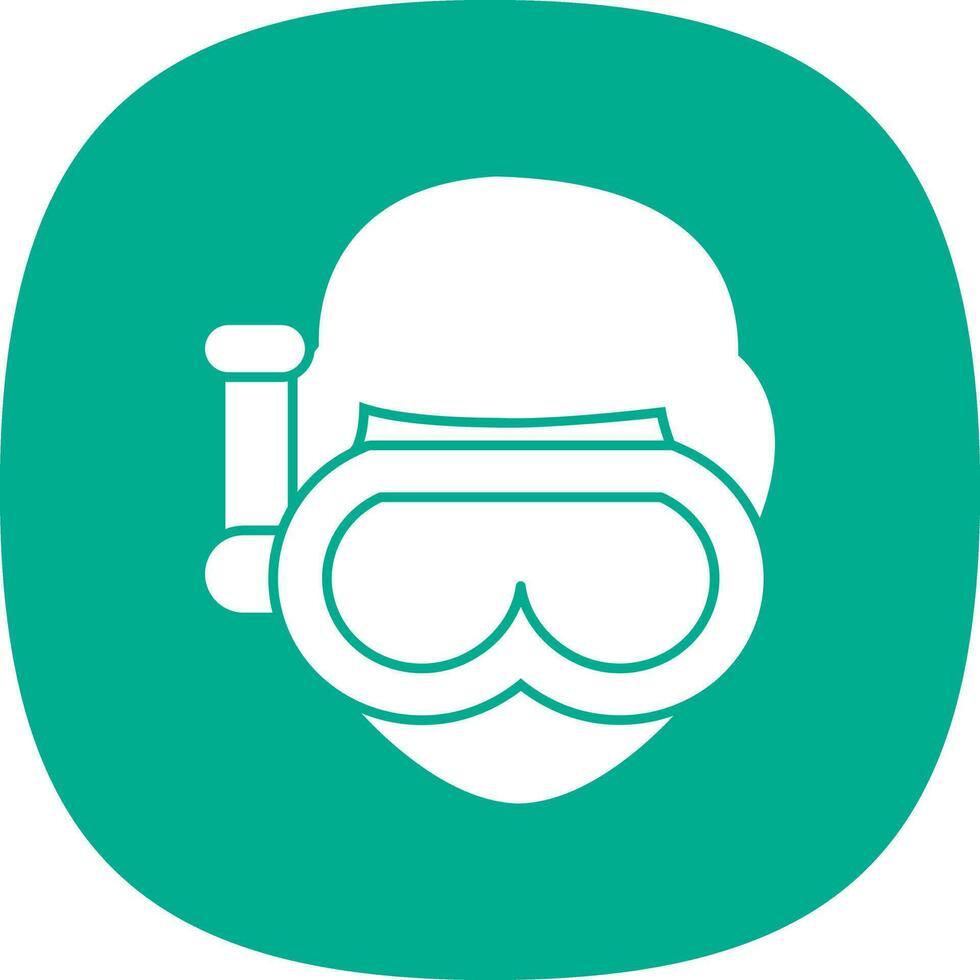 diseño de icono de vector de buceo