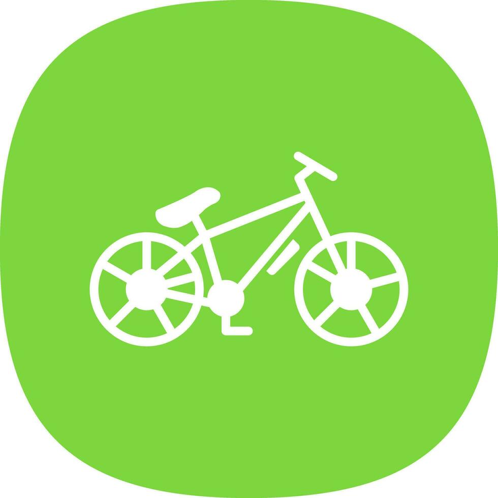 diseño de icono de vector de bicicleta de montaña