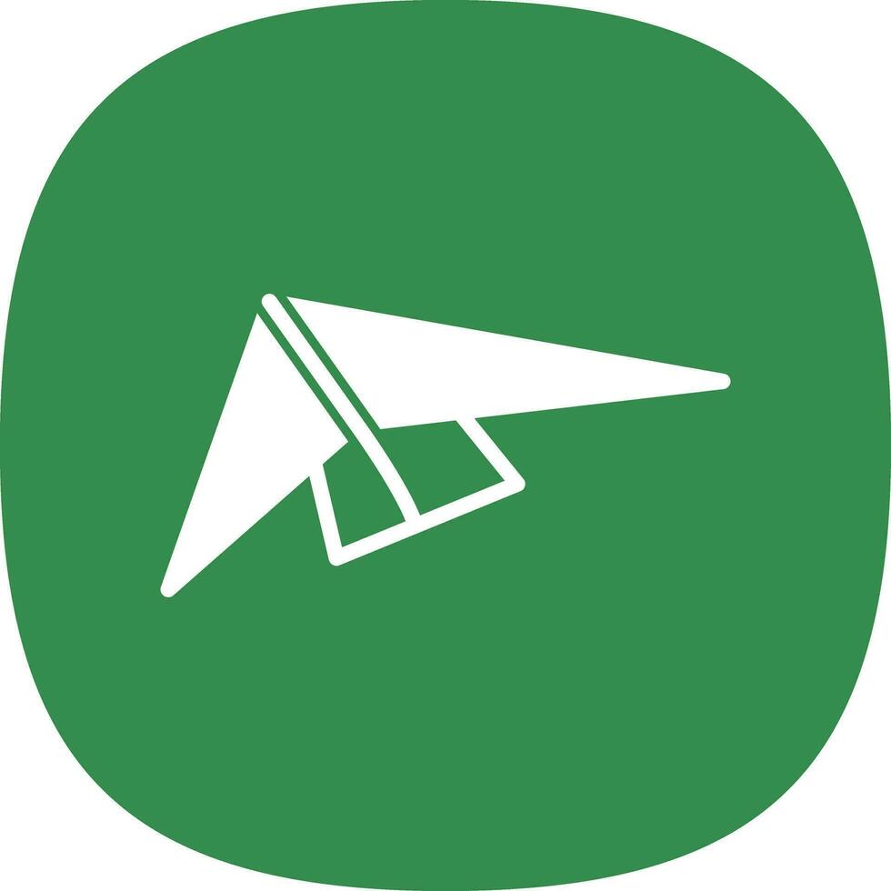 Hang gliding Vector Icon Design