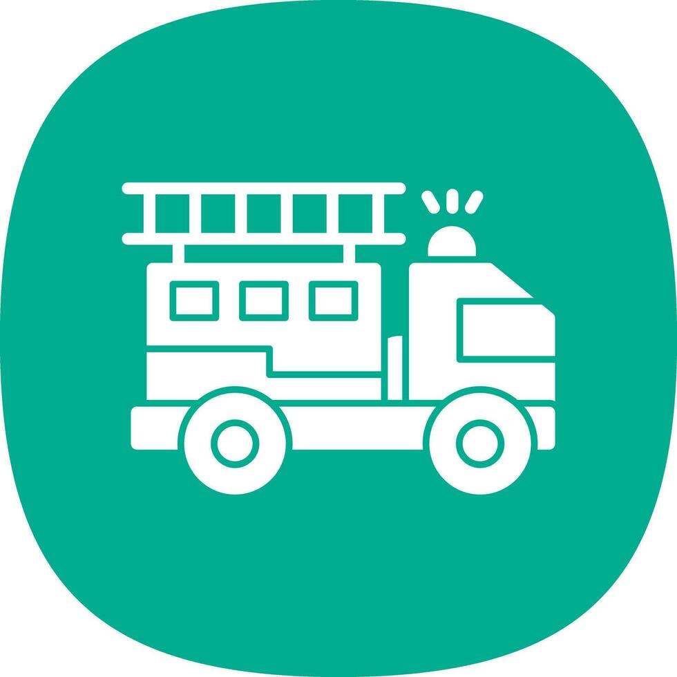 Firetruck Vector Icon Design