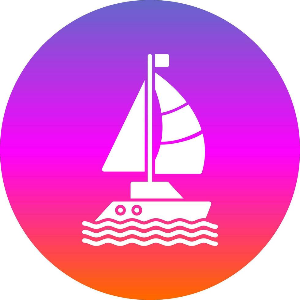 diseño de icono de vector de velero