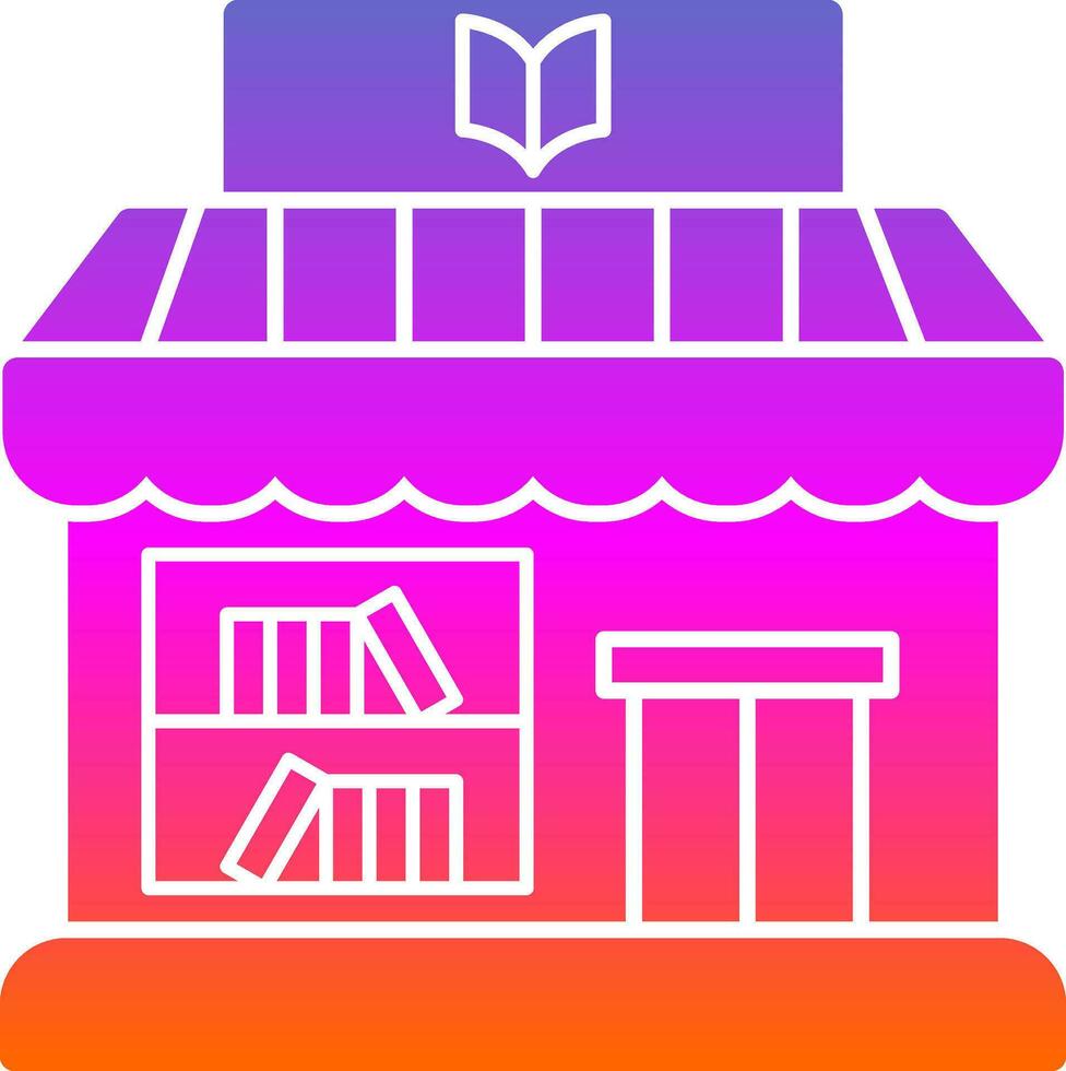 diseño de icono de vector de tienda de libros