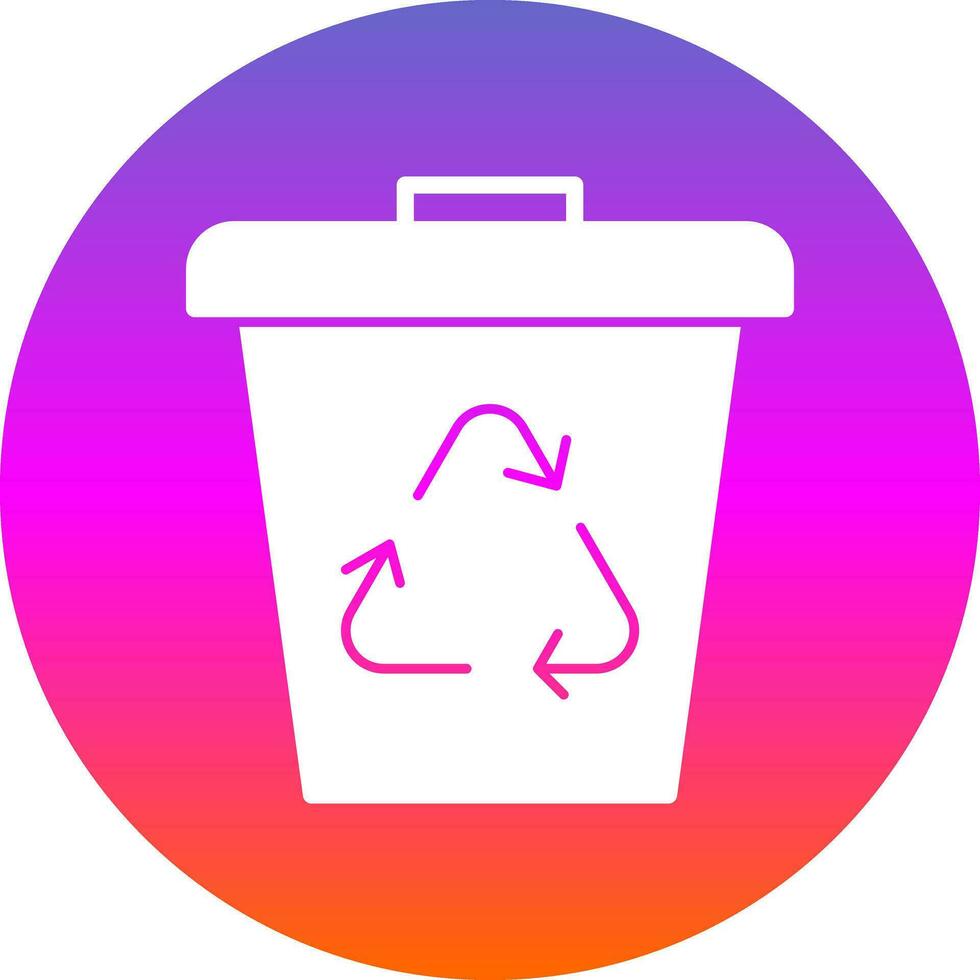 Waste bin Vector Icon Design