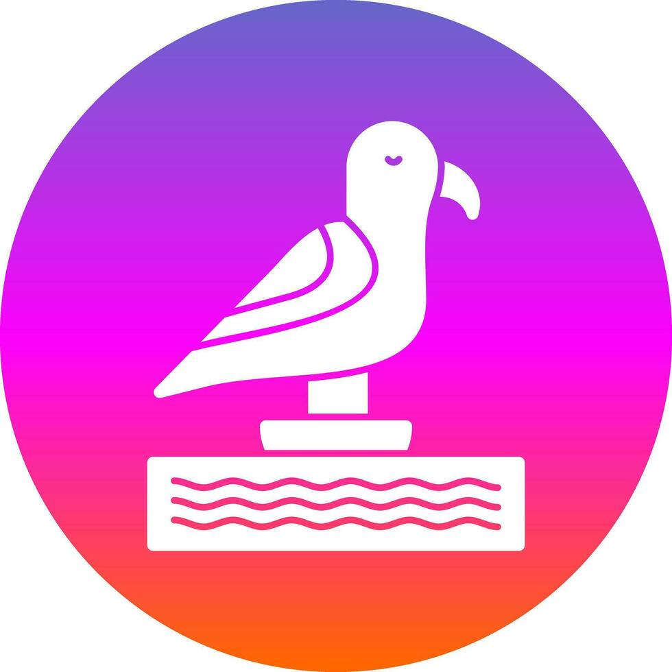 Seagull Vector Icon Design