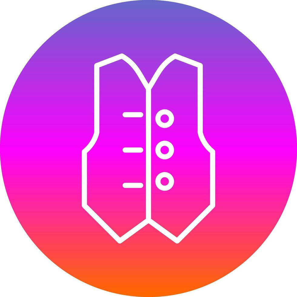 Waistcoat Vector Icon Design