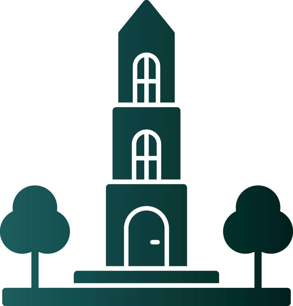 Dom tower Vector Icon Design