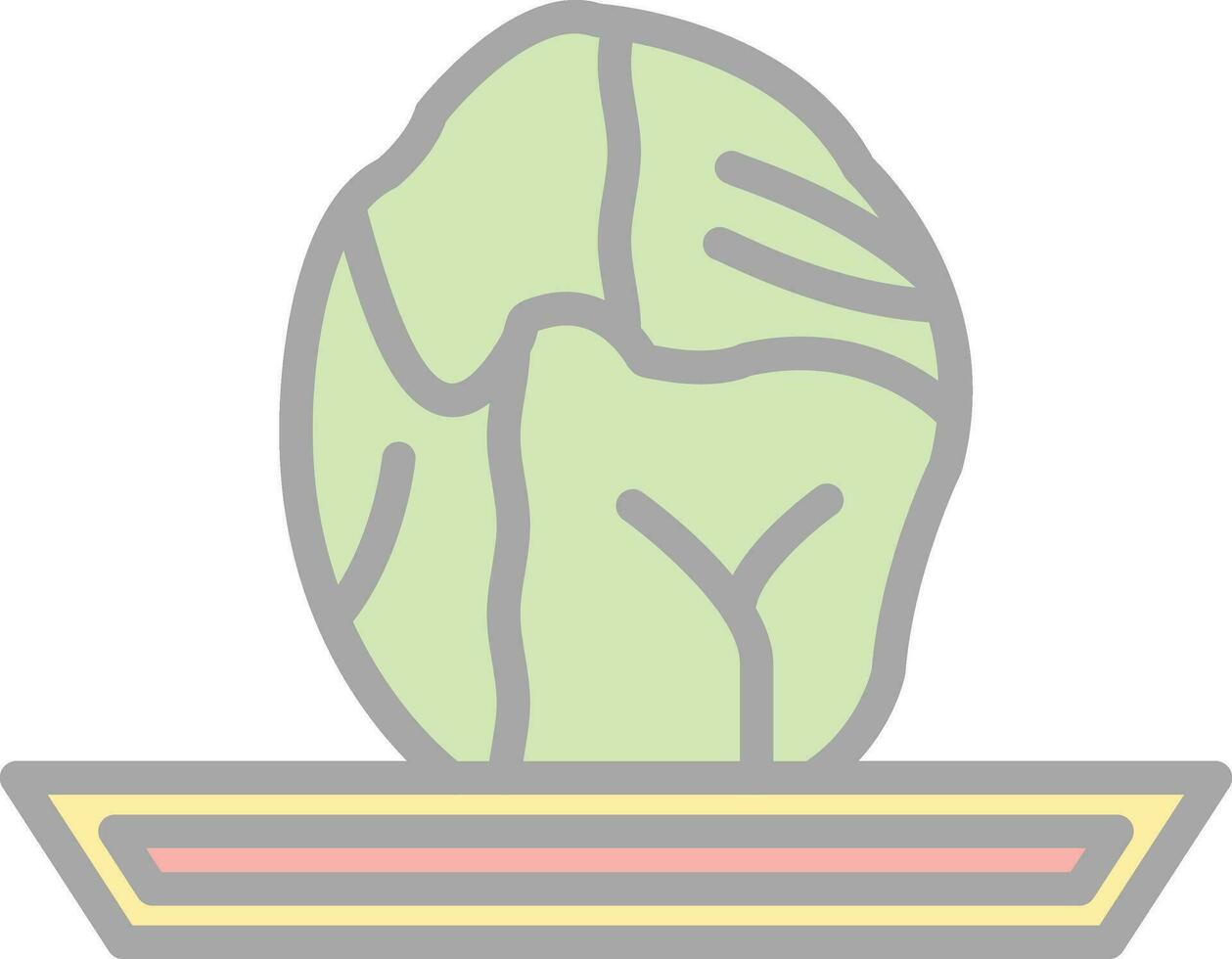 Brussels sprouts Vector Icon Design