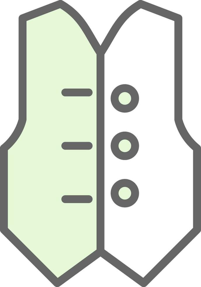 Waistcoat Vector Icon Design