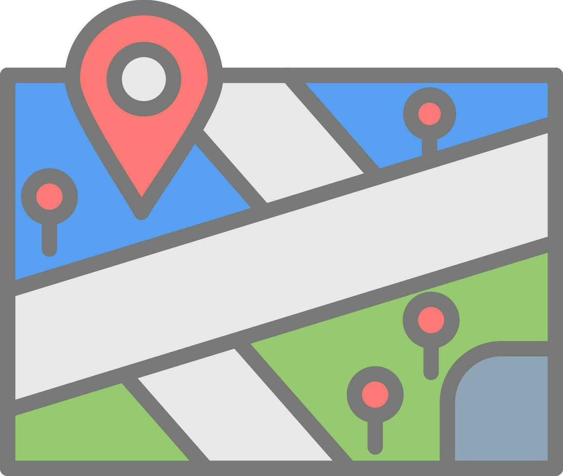 Map Vector Icon Design