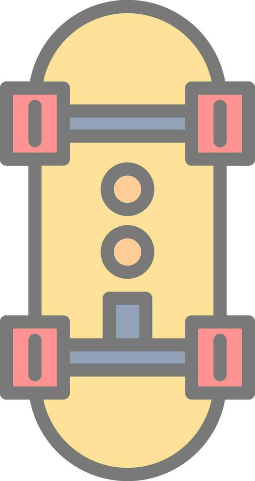 Skateboard Vector Icon Design