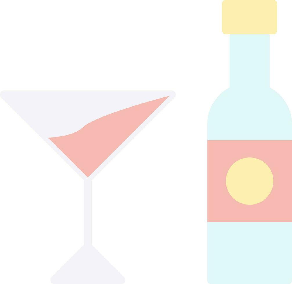 Alcoholic drink Vector Icon Design