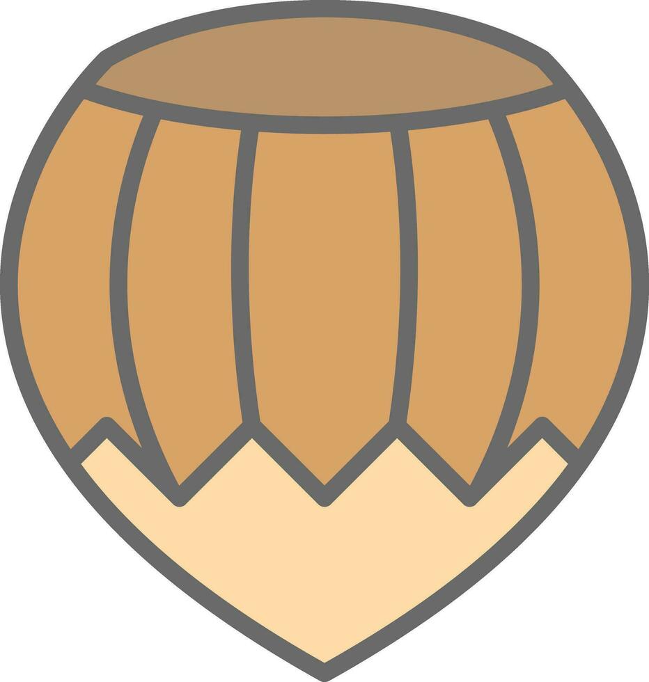 Hazelnut Vector Icon Design