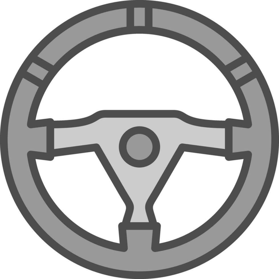 Steering wheel Vector Icon Design