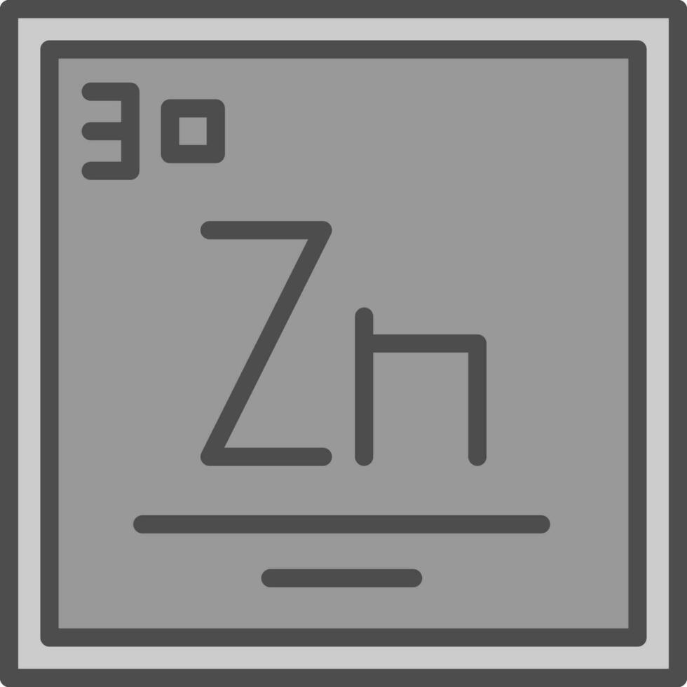 zinc vector icono diseño