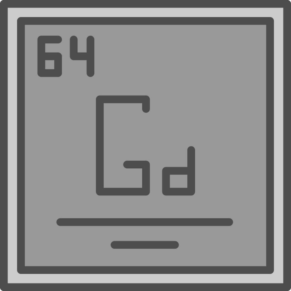 Gadolinium Vector Icon Design