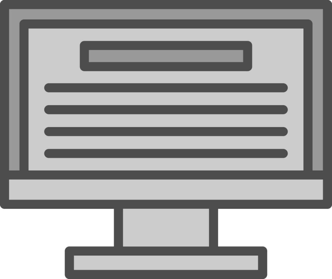 Monitor Vector Icon Design