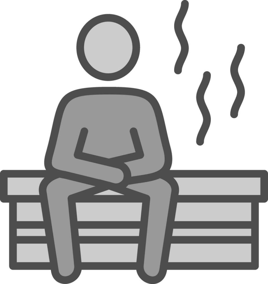 diseño de icono de vector de sauna