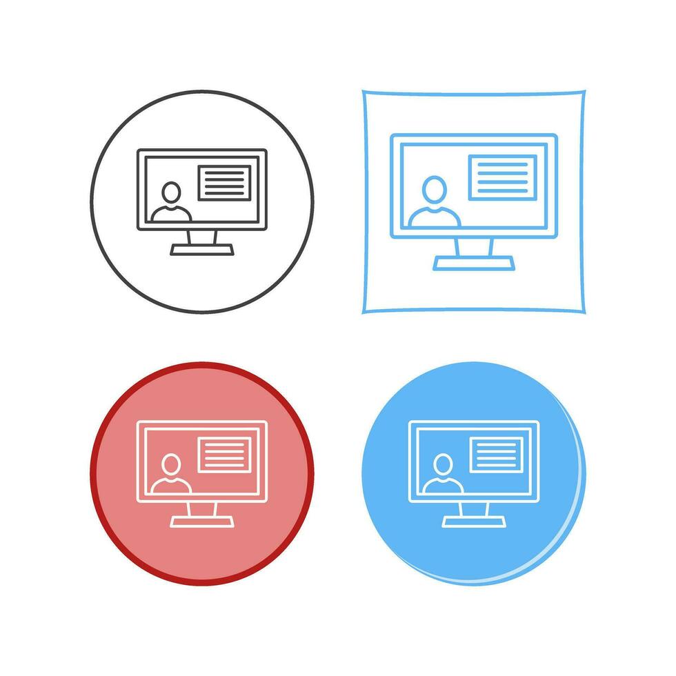 Distance Education Vector Icon