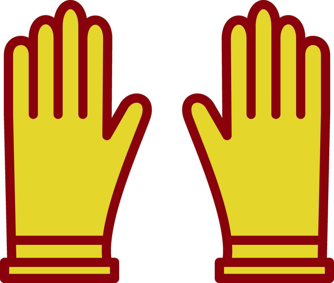 guantes, vector, icono, diseño vector