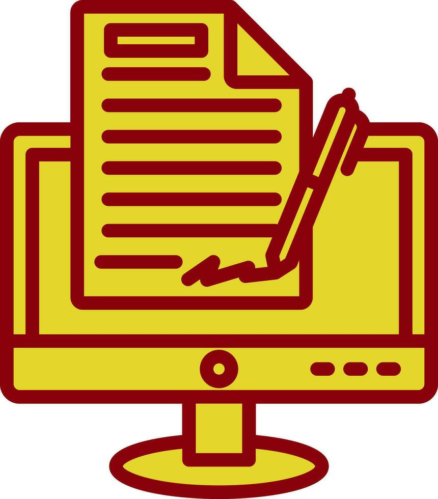 Digital signature Vector Icon Design